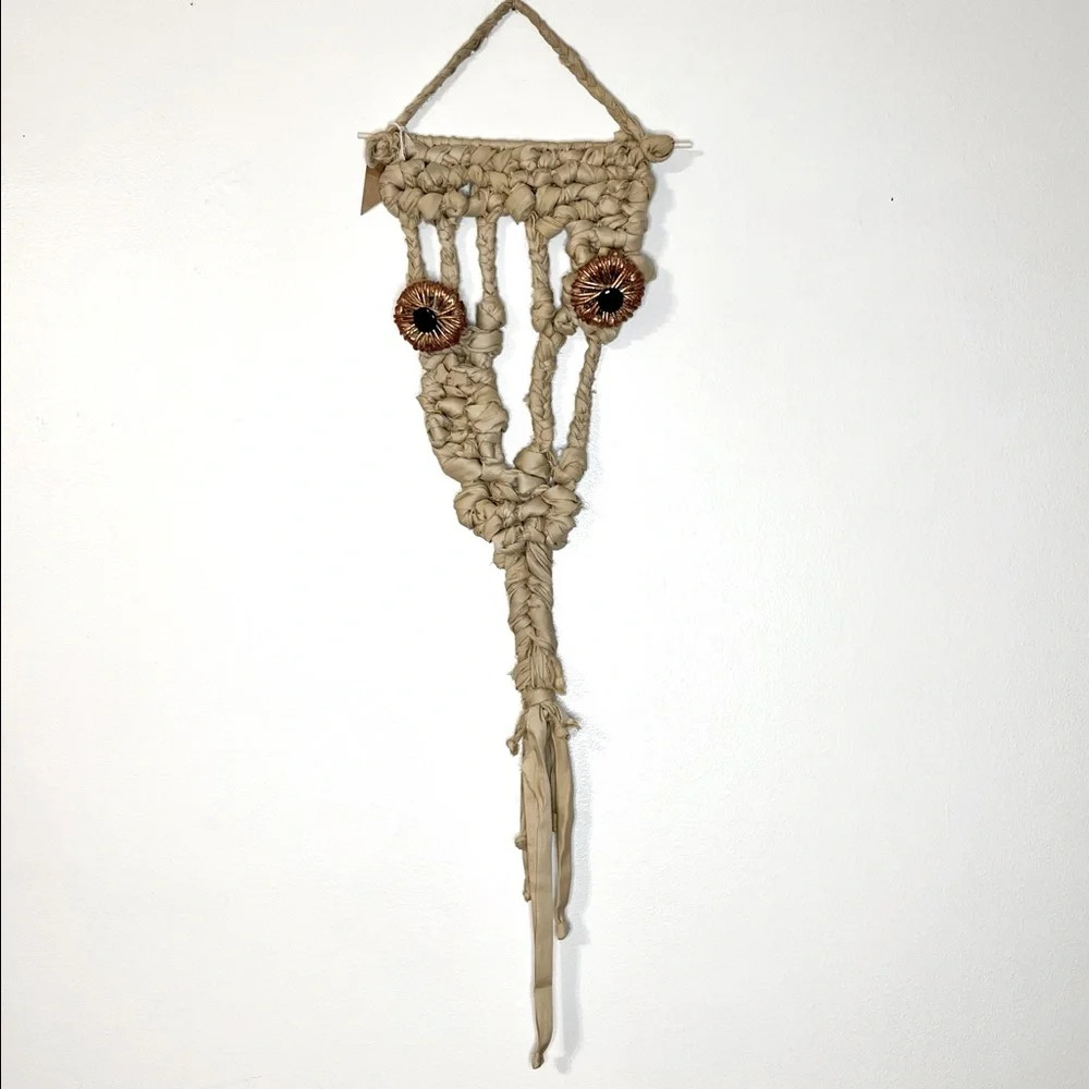 Bohemian Unique Handmade Macrame Snake Wall Art Hanging Decor
